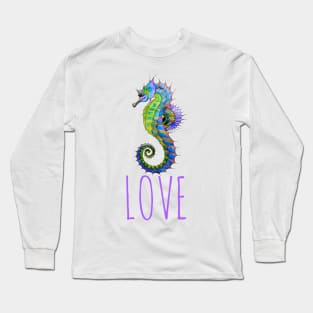 Love seahorse design Long Sleeve T-Shirt